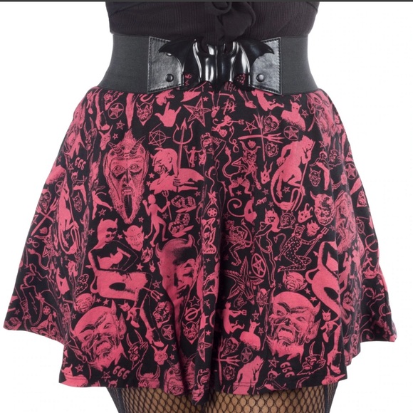 Black Bat Belt Buckle on Black Elastic Waist Band NWT 3 Sizes S-M L-XL 2XL-3XL - Picture 4 of 5